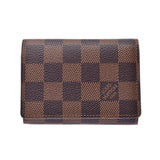 LOUIS VUITTON Louis Vuitton Damier Envelop Cult De Vigitte Card Case Brown N62920 Unisex Damier Canvas Business Card Holder A Rank Used Ginzo