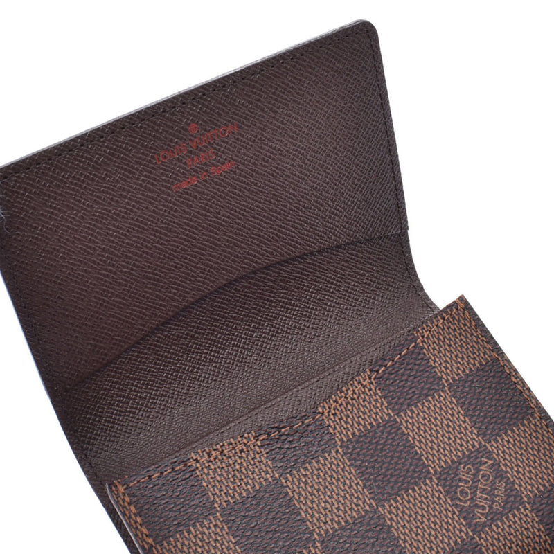 LOUIS VUITTON Louis Vuitton Damier Envelop Cult De Vigitte Card Case Brown N62920 Unisex Damier Canvas Business Card Holder A Rank Used Ginzo