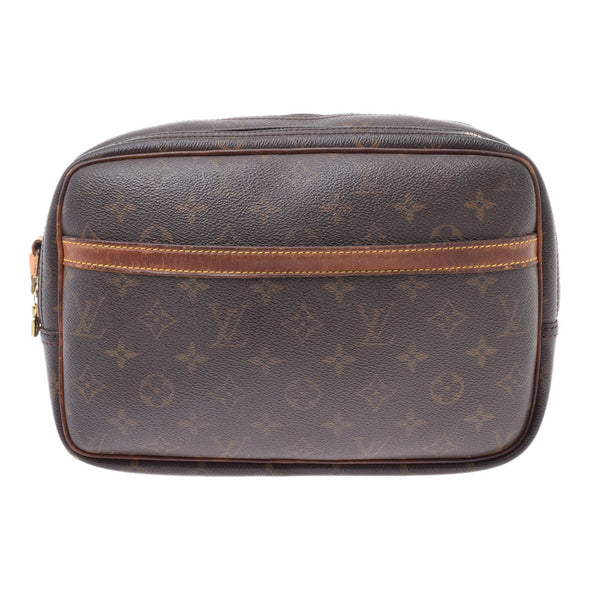 LOUIS VUITTON 路易威登记者 PM 14145 棕色金配件中性单色帆布肩包 M45254 二手