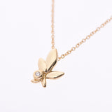 TIFFANY＆Co。蒂芙尼（Tiffany）Olive Leaf 1P钻石女士K18YG项链A Rank Used Ginzo