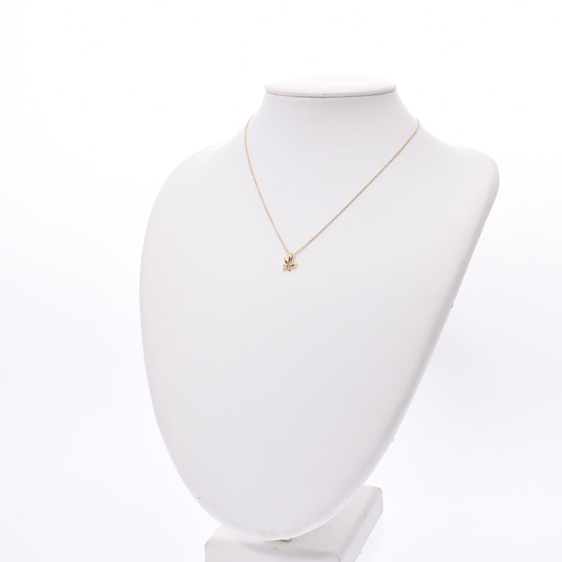 TIFFANY&Co. Tiffany olive briefs 1P diamond women'S K18YG necklace a rank second-hand silver