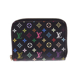 LOUIS VUITTON ルイヴィトンジッピーコインパース 
 14144 ノワール フューシャ レディース モノグラムマルチカラー コインケース
 M93740 
 中古