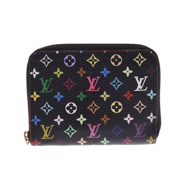 LOUIS VUITTON Louis Vuitton Zippy Coin Purse 14144 Noir Fuchsia Ladies Monogram Multicolor Coin Case M93740 Used