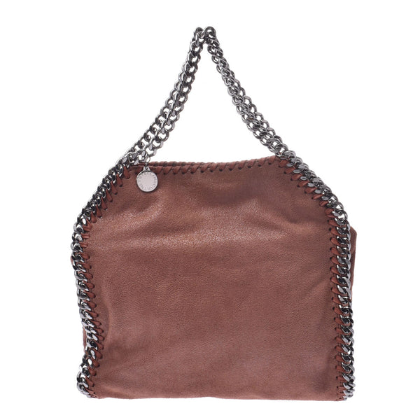 Stella McCartney Stella McCartney farrab brown silver metallic lady's polyester 2WAY bag a-rank silver