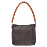 LOUIS VUITTON Louis Vuitton Looping MM 14145 Brown Ladies Monogram Canvas Shoulder Bag M51146 Used