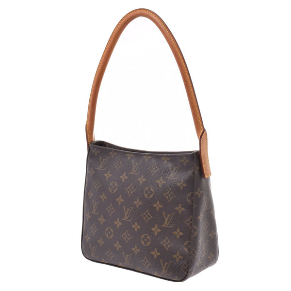 LOUIS VUITTON Louis Vuitton Looping MM 14145 Brown Ladies Monogram Canvas Shoulder Bag M51146 Used