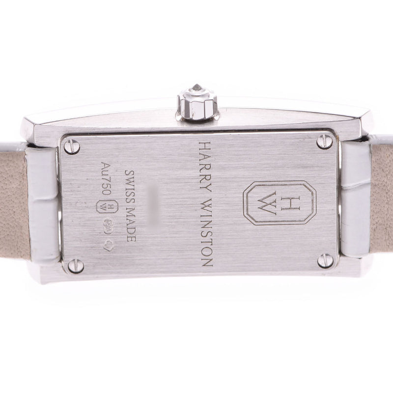 HARRY WINSTON Harry Winston, avenue, mini-moon, AVCQMP16WW001, Ladies, WG/Diamond, leather/diamond, watch, clots, machine, mazzer, board, A-rank, used silver storehouse.