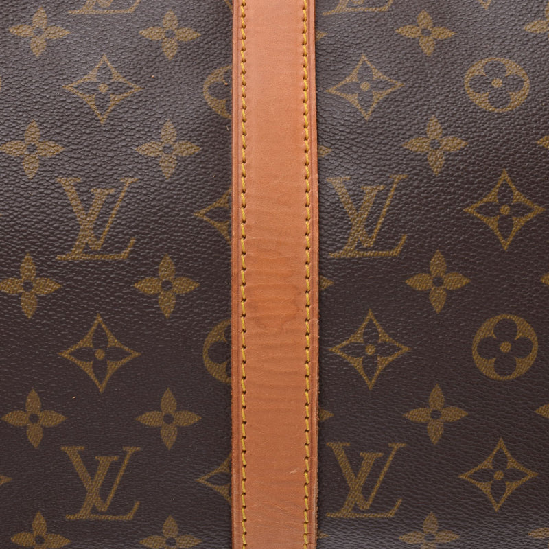 Louis Vuitton kepolel 50 Monogram Brown Unisex Monogram canvas Boston Bag