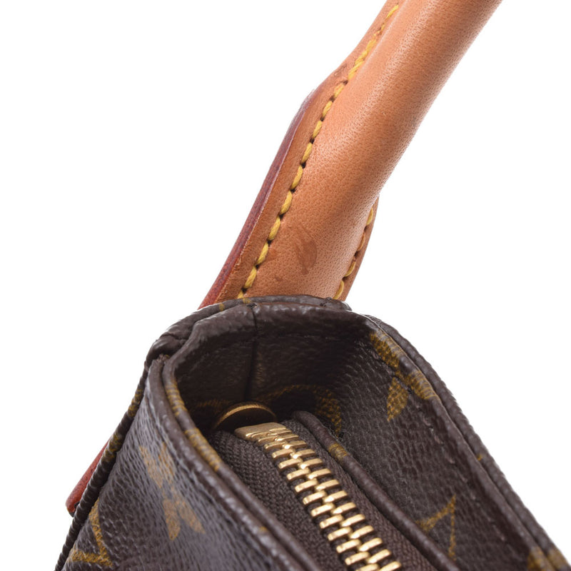 Monogram brown unisex monogram canvas shoulder bag M51146 made in LOUIS VUITTON Louis Vuitton looping MM USA is used