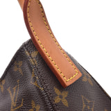 Monogram brown unisex monogram canvas shoulder bag M51146 made in LOUIS VUITTON Louis Vuitton looping MM USA is used