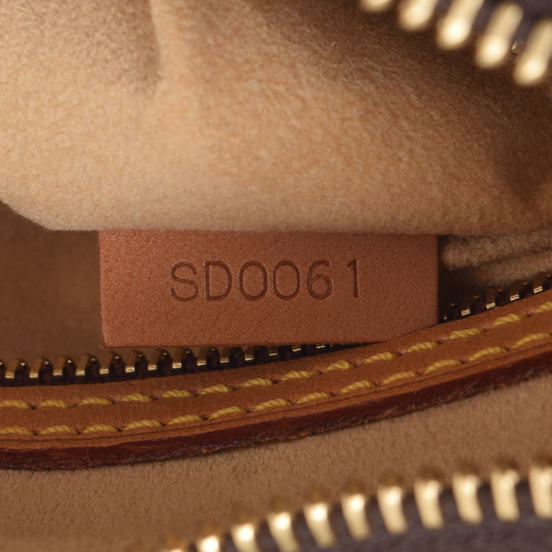 Monogram brown unisex monogram canvas shoulder bag M51146 made in LOUIS VUITTON Louis Vuitton looping MM USA is used