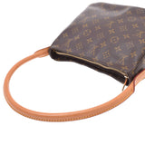 Monogram brown unisex monogram canvas shoulder bag M51146 made in LOUIS VUITTON Louis Vuitton looping MM USA is used