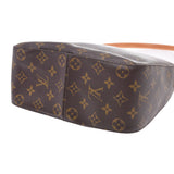 Monogram brown unisex monogram canvas shoulder bag M51146 made in LOUIS VUITTON Louis Vuitton looping MM USA is used