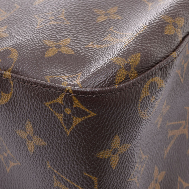 Monogram brown unisex monogram canvas shoulder bag M51146 made in LOUIS VUITTON Louis Vuitton looping MM USA is used