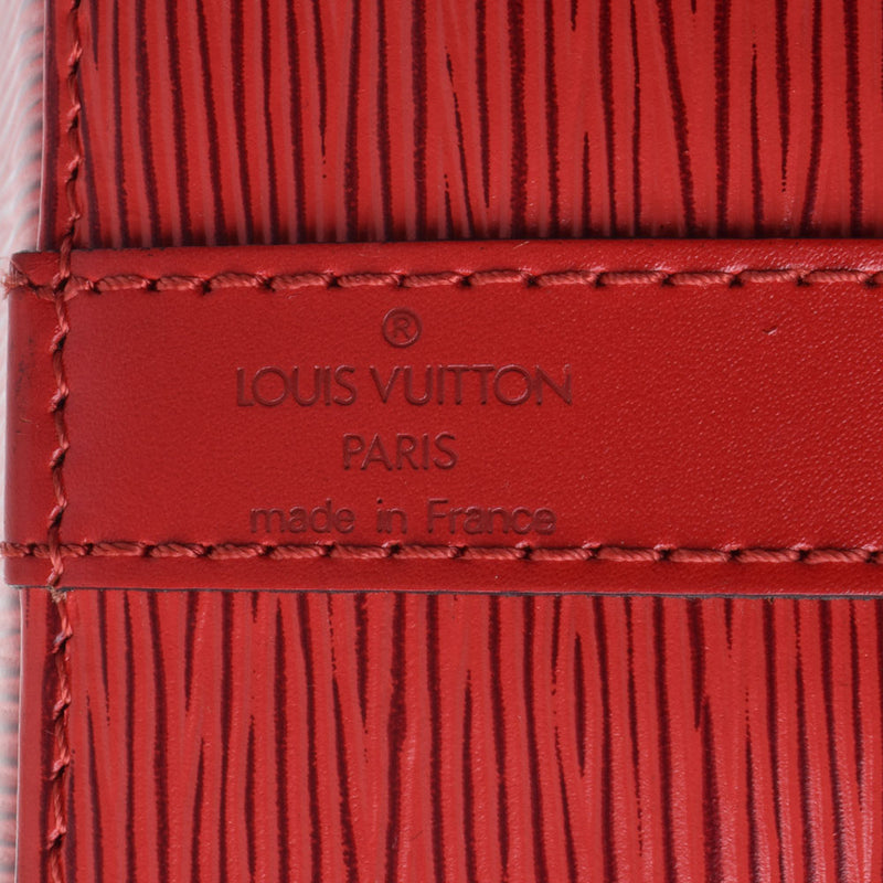 LOUIS VUITTON Petit Noe Used Shoulder Bag Red Epi M44107 France