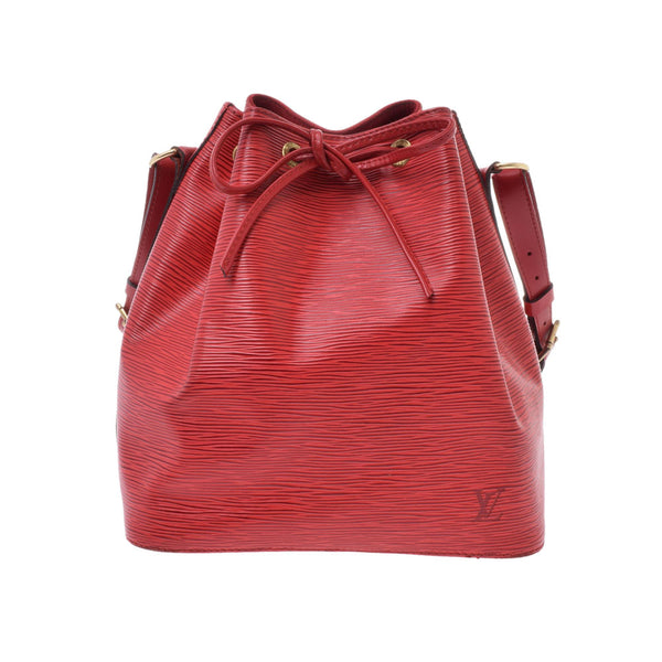 LOUIS VUITTON Louis Vuitton Petit Noe Epi Red Ladies Epi Leather Shoulder Bag M44107 Used