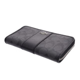 COACH Coach Signature Round Fastener Long Wallet Outlet Black F54630 Women's PVC/Leather Long Wallet Shin-Do Used Ginzo