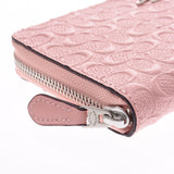 COACH Coach Signature Round Zipper Wallet Outlet Pink F54805 Ladies Enamel Wallet Shindo Used Ginzo