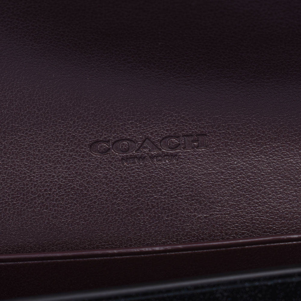 COACH コーチ ファスナー長財布 アウトレット 黒ラメ F26814 レディース エナメル 長財布 新同 中古  人気・おすすめ｜使いやすい・旅行におすすめ 品質保証 全国発送 日本国内発送・最短翌日お届け