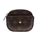 LOUIS VUITTON Louis Vuitton Porto Monet Schilling Coin Purse 14145 Brown Unisex Monogram Canvas Coin Case M60025 Used