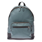 COACH Coach Backpack Blue/Black Men's Leather Backpack Day Pack F27287 Used