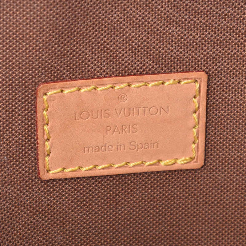 LOUIS VUITTON ルイヴィトンモノグラムポシェットガンジュブラウン M51870 unisex monogram canvas body bag B rank used silver storehouse