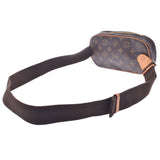 LOUIS VUITTON ルイヴィトンモノグラムポシェットガンジュブラウン M51870 unisex monogram canvas body bag B rank used silver storehouse