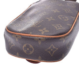 LOUIS VUITTON ルイヴィトンモノグラムポシェットガンジュブラウン M51870 unisex monogram canvas body bag B rank used silver storehouse