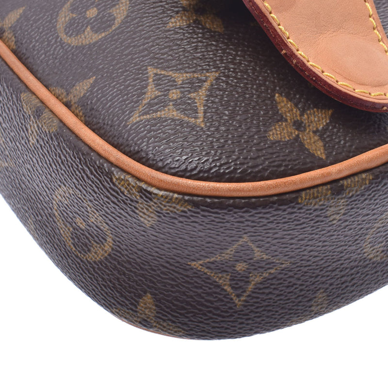 LOUIS VUITTON ルイヴィトンモノグラムポシェットガンジュブラウン M51870 unisex monogram canvas body bag B rank used silver storehouse