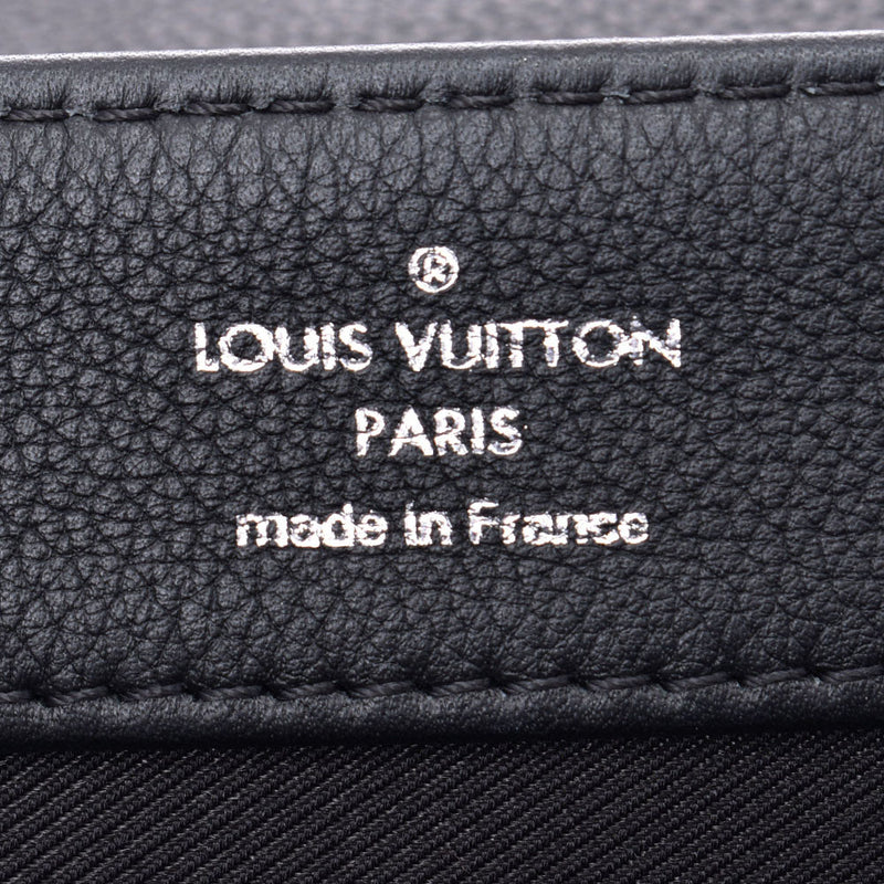 2 LOUIS VUITTON Louis Vuitton lock me BB black silver metal fittings Lady's leather shoulder bag M51200 is used