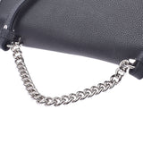 2 LOUIS VUITTON Louis Vuitton lock me BB black silver metal fittings Lady's leather shoulder bag M51200 is used