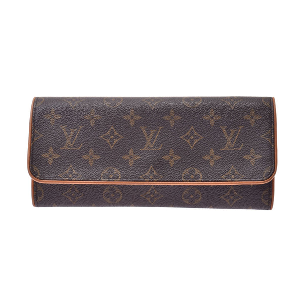 LOUIS VUITTON ルイヴィトンポシェットツインGM 
 モノグラム ブラウン レディース モノグラムキャンバス ショルダーバッグ
 M51852 
 中古