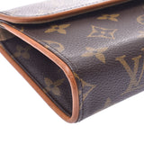 LOUIS VUITTON ルイヴィトンポシェットフロランティーヌ    Belt size XS monogram brown Lady's bum-bag M51855 is used