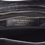 BALENCIAGA Balenciaga The Classic City Black Gold Hardware 115748 Unisex embossed leather 2WAY bag A rank used Ginzo