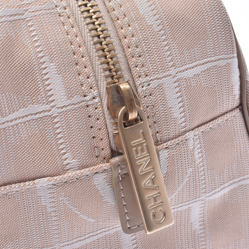 CHANEL Chanel new Travel Line Mini Boston beige ladies nylon handbags used