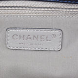 CHANEL Bubble Quilt Chain Shoulder Bag Navy Silver Hardware Ladies Lambskin Shoulder Bag Used