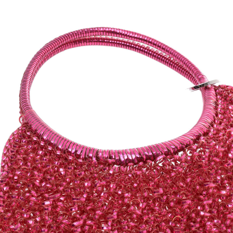 ANTEPRIMA, Anteprima, Wire Handbag, Pink Metallic, Ladies Handbag, New and Used, Silver Subsidies