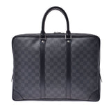 LOUIS VUITTON ルイヴィトン ダミエ グラフィット ポルトドキュマン ヴォワヤージュ 黒/グレー系 N41125 メンズ ビジネスバッグ ABランク 中古 銀蔵