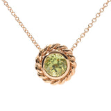 TIFFANY & Co. Tiffany Peridot Necklace Ladies K18YG Necklace A Rank Used Ginzo
