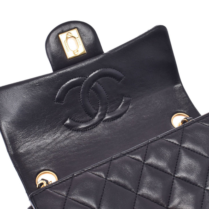 Chanel Mini Maestro black gold hardware ladies lambskin shoulder bag