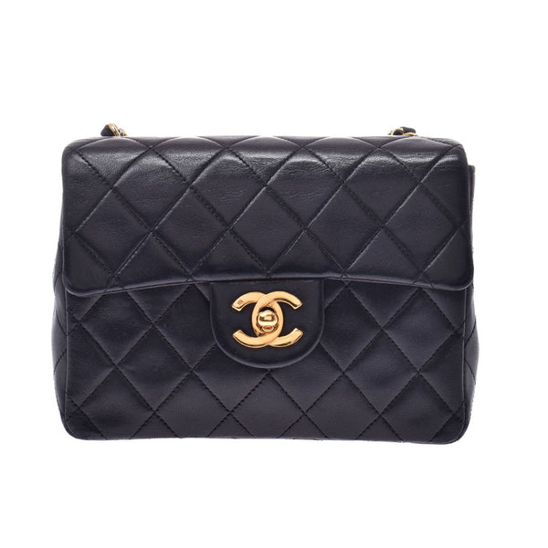 Chanel Mini Maestro black gold hardware ladies lambskin shoulder bag