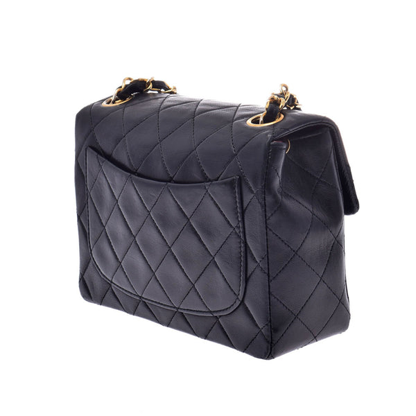 Chanel Mini Maestro black gold hardware ladies lambskin shoulder bag