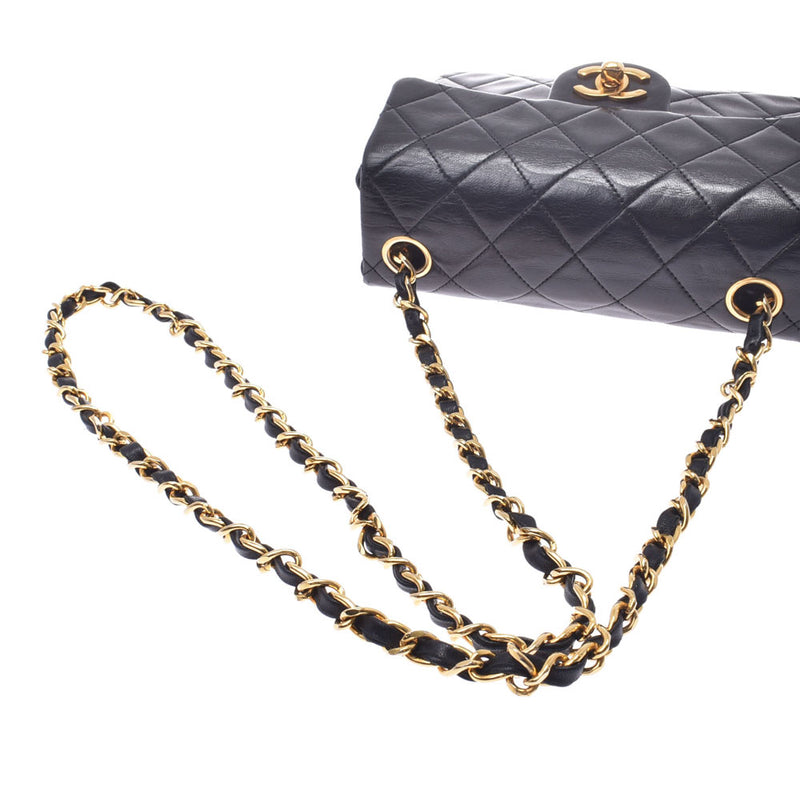 Chanel Mini Maestro black gold hardware ladies lambskin shoulder bag