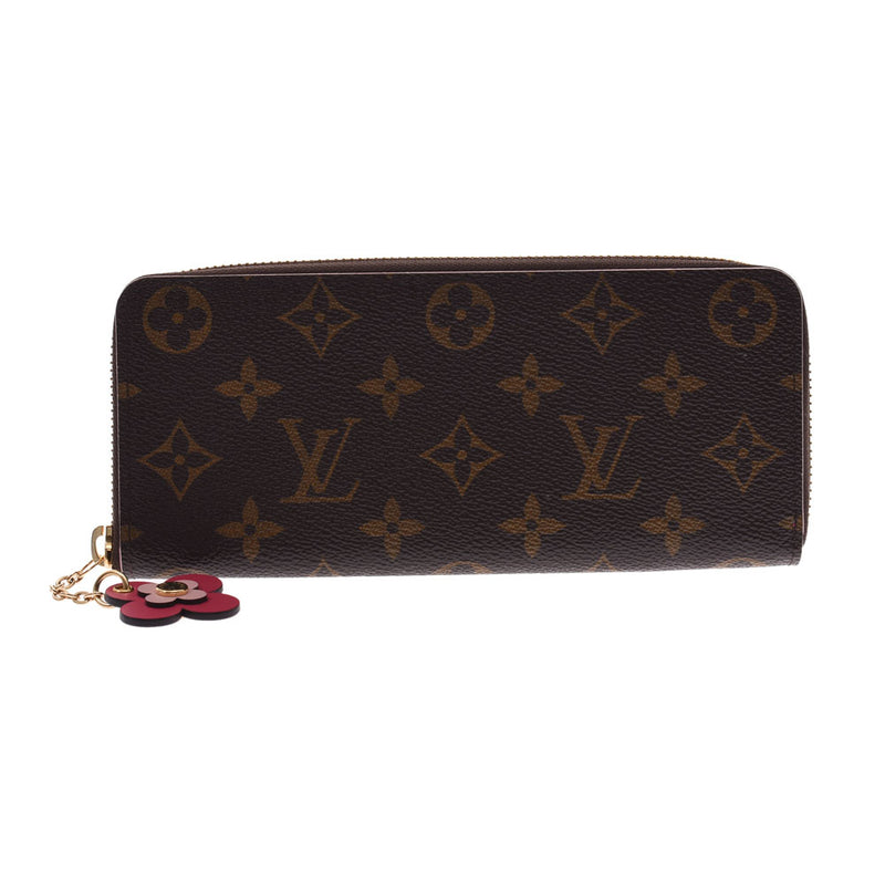 Louis Vuitton Monogram Blooming Flowers Clemence Wallet Rose