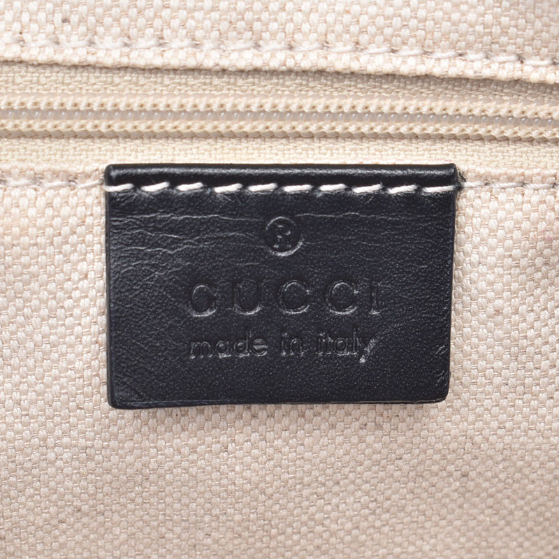 GUCCI Gucci 迪亚曼特米色黑色 247902 女士帆布/皮革 2WAY 包 A 级二手银藏