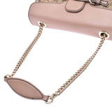 GUCCI Gucci Emily Chain Shoulder Bag Beige Silver Metal 295402 Women's GG Canvas/Leather Shoulder Bag AB Rank Used Ginzo