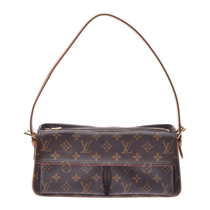 LOUIS VUITTON Louis Vuitton Monogram Vivasite MM Brown M51164 Ladies Monogram Canvas Shoulder Bag B Rank Used Ginzo