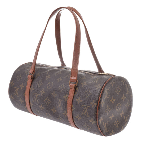 LOUIS VUITTON Ruivison Monogram, GM, and GM, old brown M51385, Ladies, canvas, handbag, B-rank, used silver storehouse.