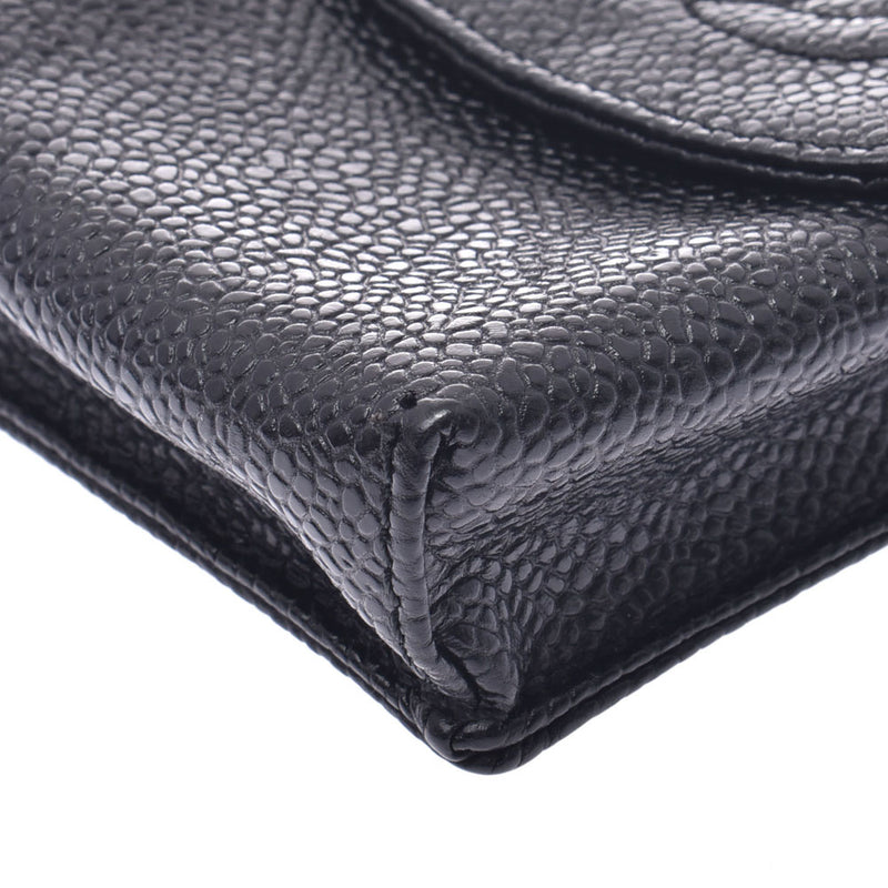 CHANEL シガレットケース　ブラック シガレットケース キャビアスキン ブラック｜ブランド買取なら