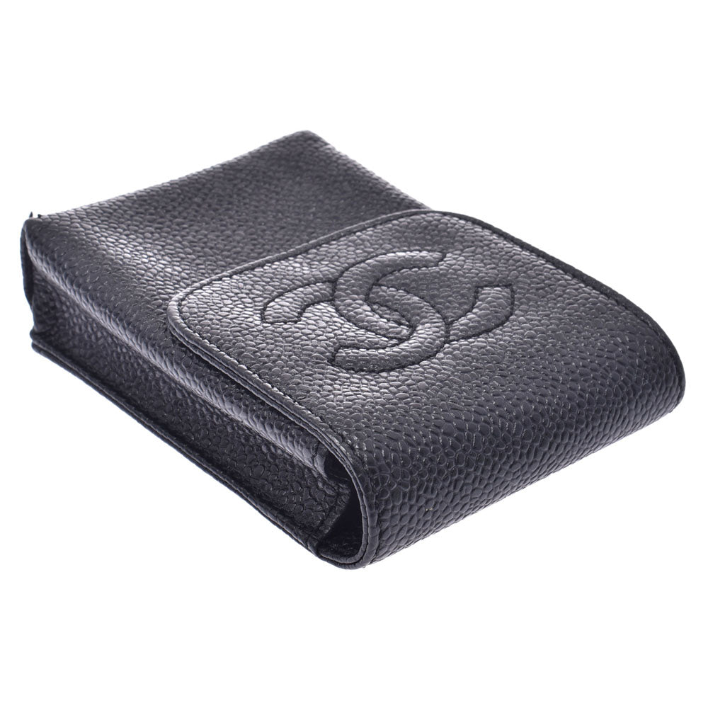シャネルシガレットケース 黒 ユニセックス ブランド小物 CHANEL 中古